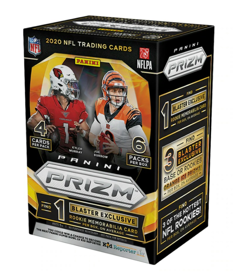 2020 Panini Prizm Football Fanatics Blaster Box Orange Ice