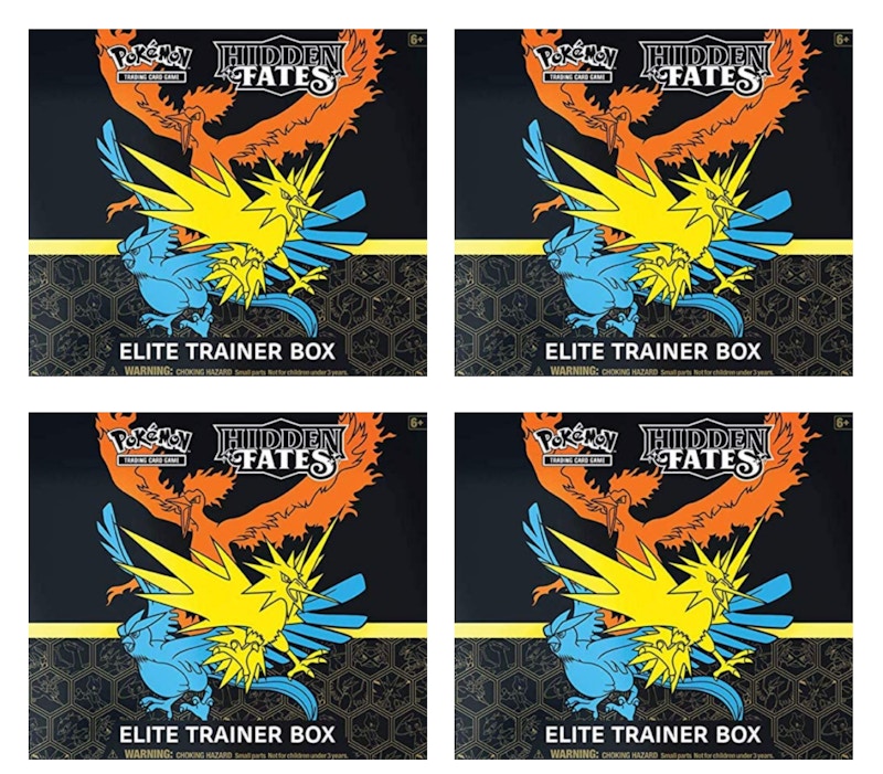 Pok¨¦mon TCG Hidden Fates Elite Trainer Box 4x Lot