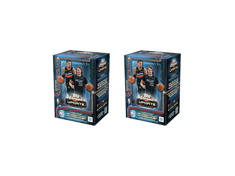 2025-26 Topps Chrome Update Basketball Value Box 2x Lot