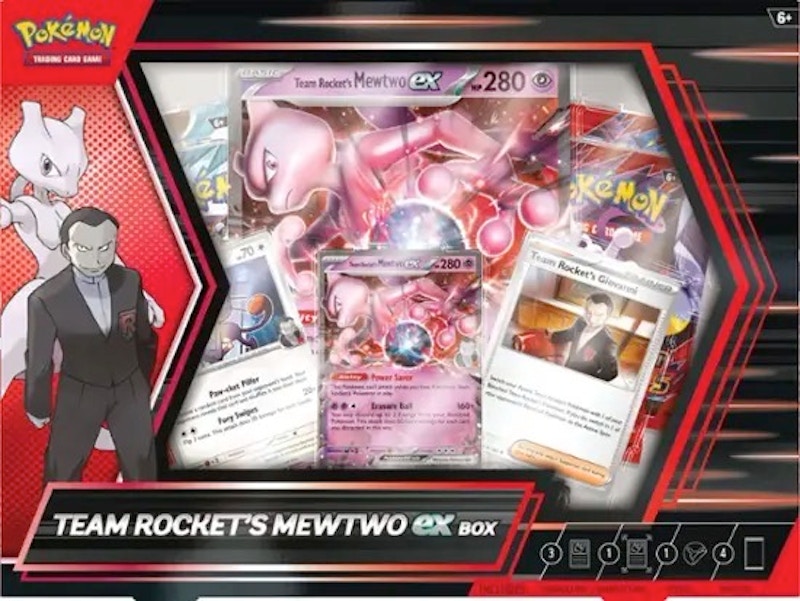 2025 Pok¨¦mon Scarlet & Violet Destined Rivals Team Rocket's Mewtwo EX Box