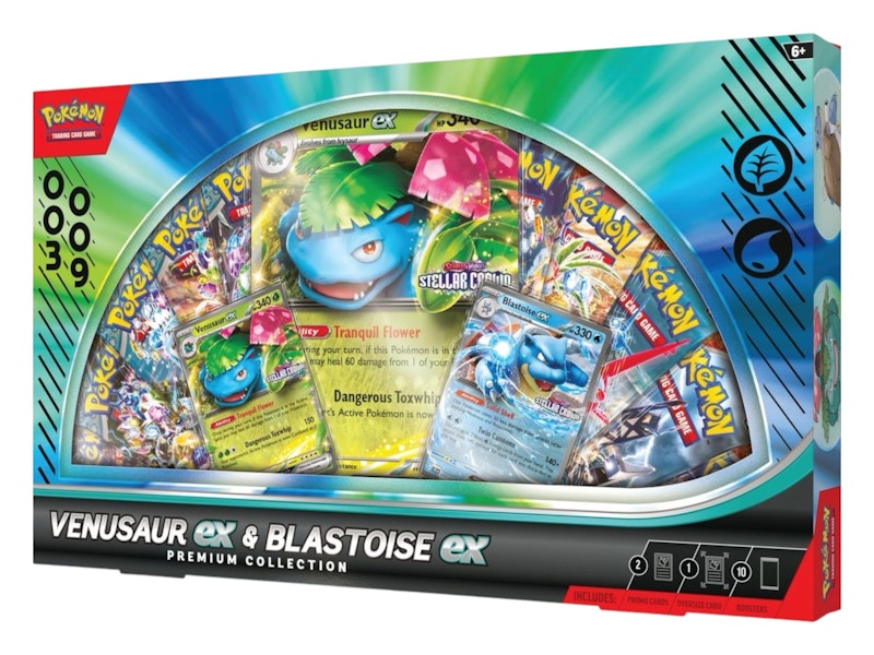 2025 Pok¨¦mon Scarlet & Violet Venusaur ex and Blastoise ex Premium Collection
