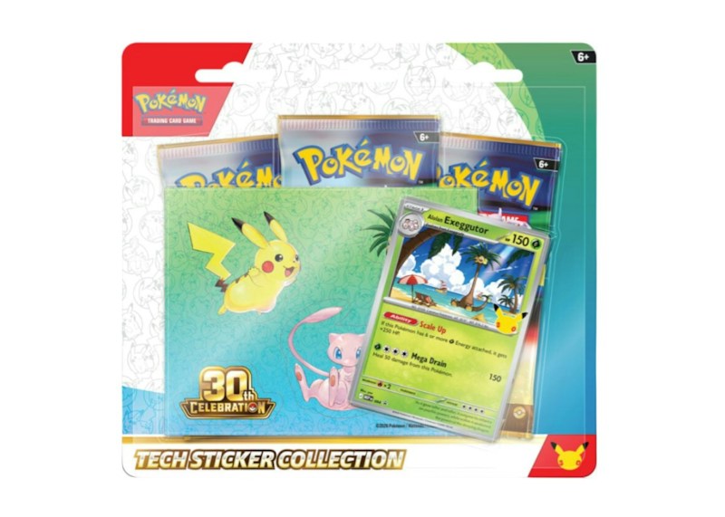 2026 Pok¨¦mon Mega Evolution 30th Celebration Tech Sticker Collection : Exeggutor Promo