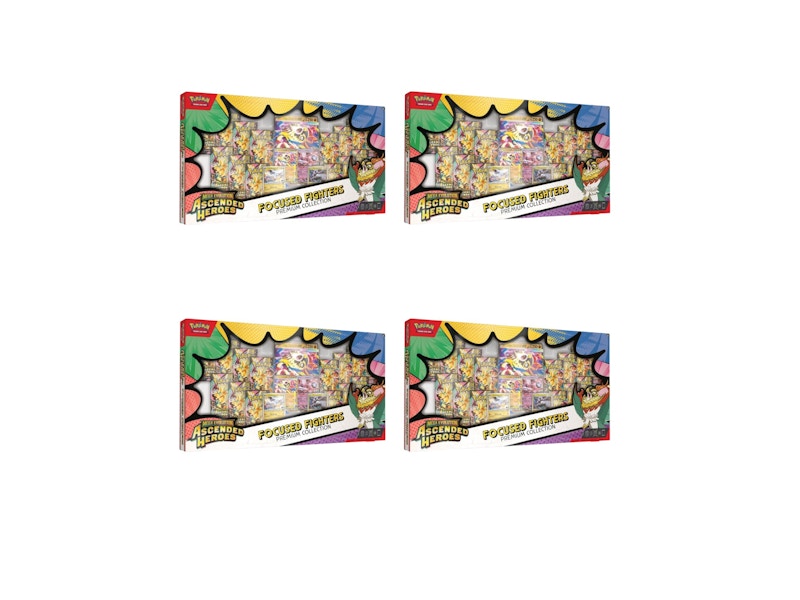 2026 Pok¨¦mon Mega Evolution Ascended Heroes Focused Fighters Premium Collection (Sam's Club Exclusive) 4x Lot