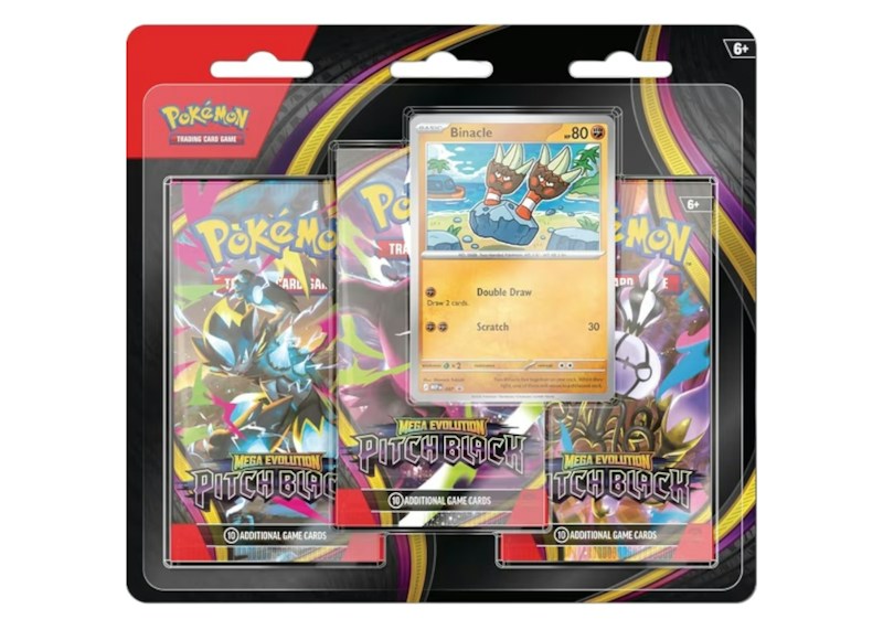 2026 Pok¨¦mon Mega Evolution Pitch Black 3 Pack Blister