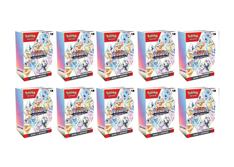 Pok¨¦mon Scarlet & Violet Prismatic Evolutions Booster Bundle 10x Lot