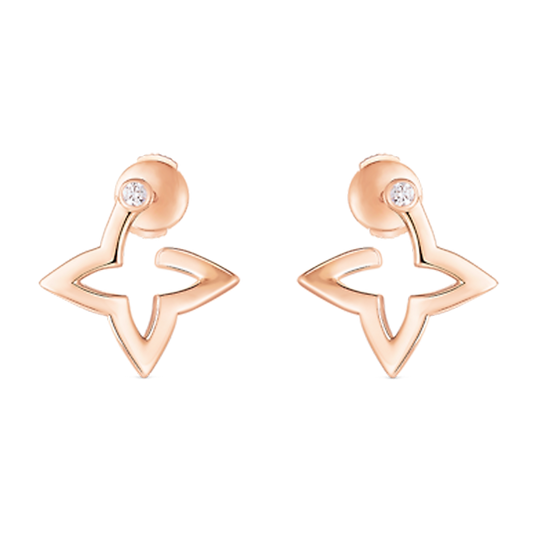 Louis Vuitton Blossom Mini Hoops 18K Gold Earrings
