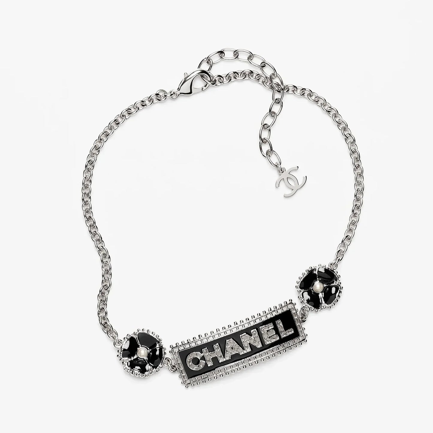 Chanel Resin Diamonds 18K Gold Necklace