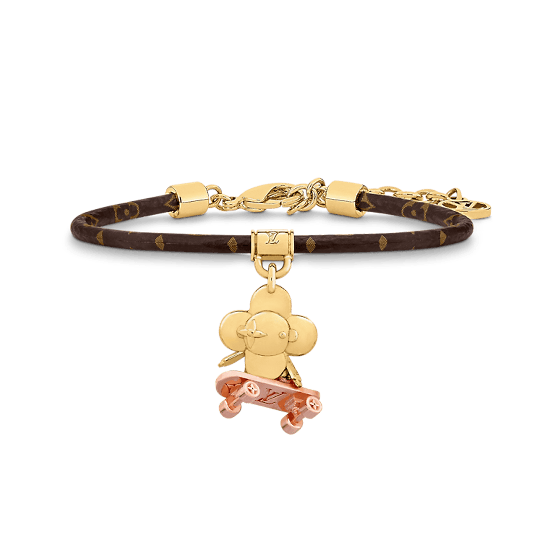Louis Vuitton VIVIENNE KICK FLIP 18K Gold Bracelet