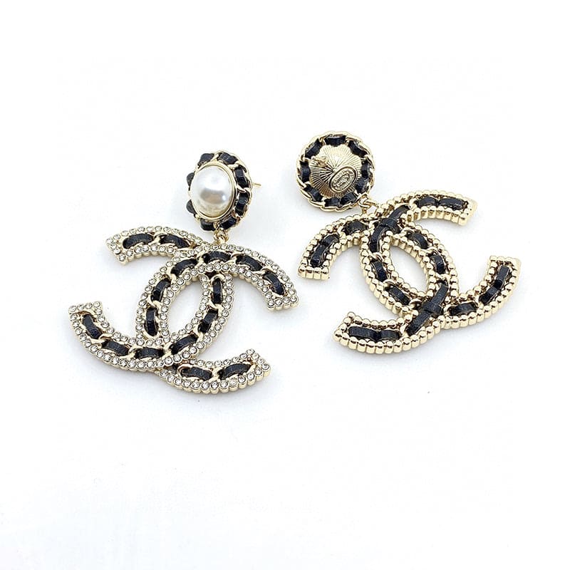 Chanel Pearl Drop 18K Gold Earrings