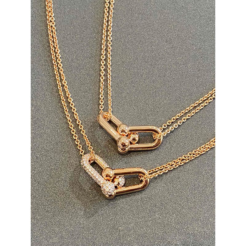 Tiffany HardWear Double Link 18K Gold Necklace
