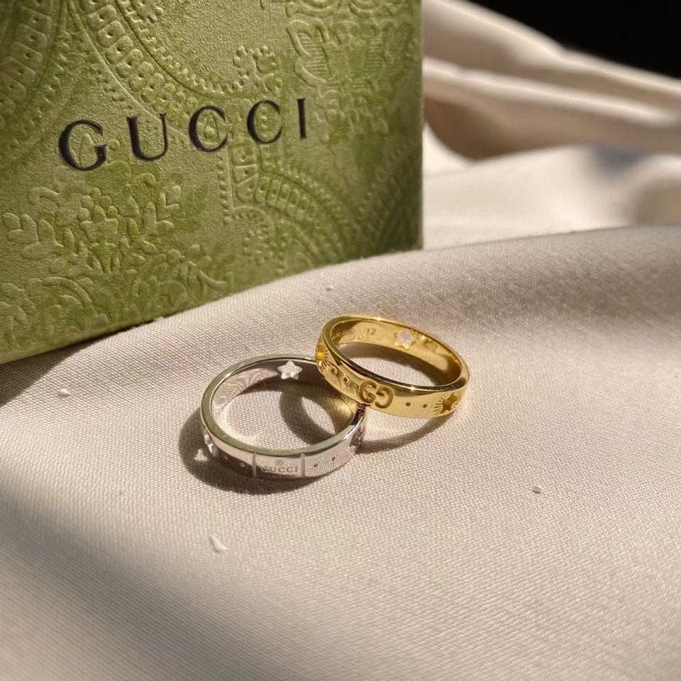 Gucci Double Icon 18K Gold Ring