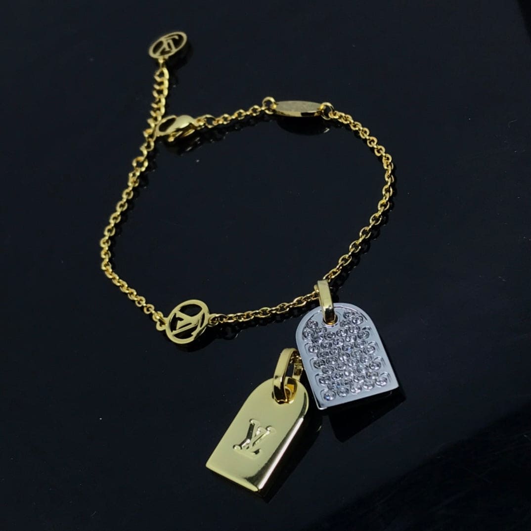 Louis Vuitton Nanogram 18K Gold Bracelet
