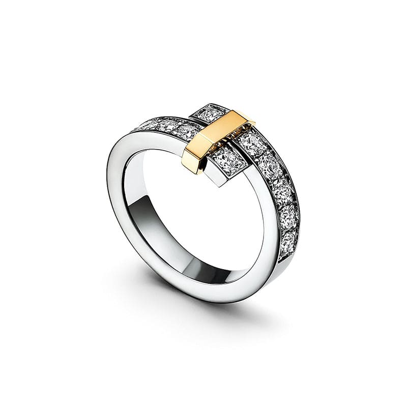 Tiffany Edge Bypass 18K Gold Ring