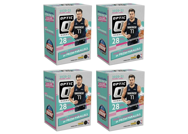 2020-21 Panini Donruss Optic Basketball Blaster Box 4x Lot