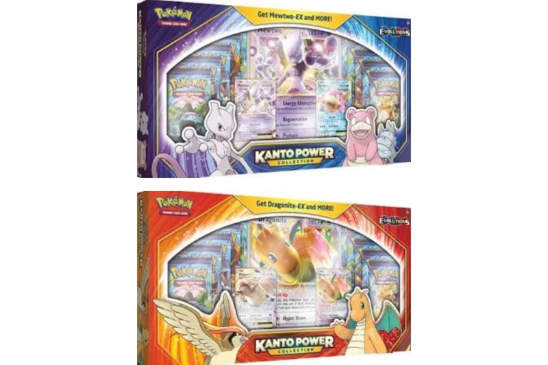 2020 Pok¨¦mon TCG XY Evolutions Kanto Power Collection Mewtwo-EX & Dragonite-EX Bundle