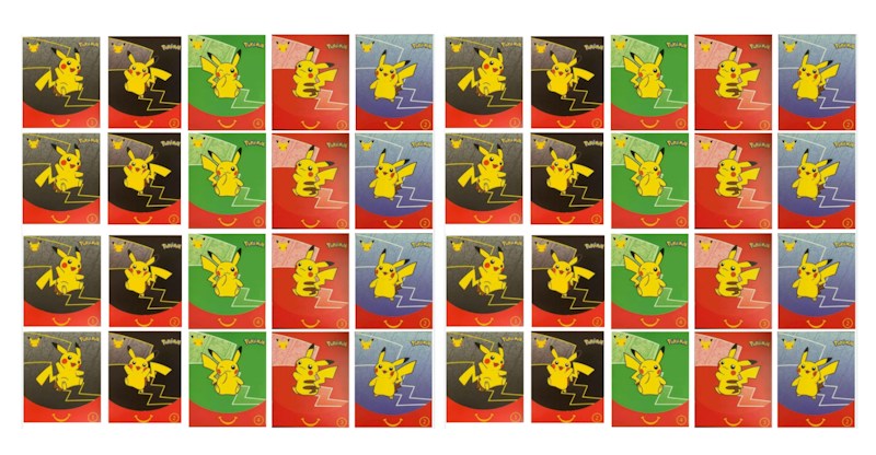 2021 Pok¨¦mon TCG McDonald's Happy Meal 25th Anniversary 40x Envelope Lot (Assorted) (English)