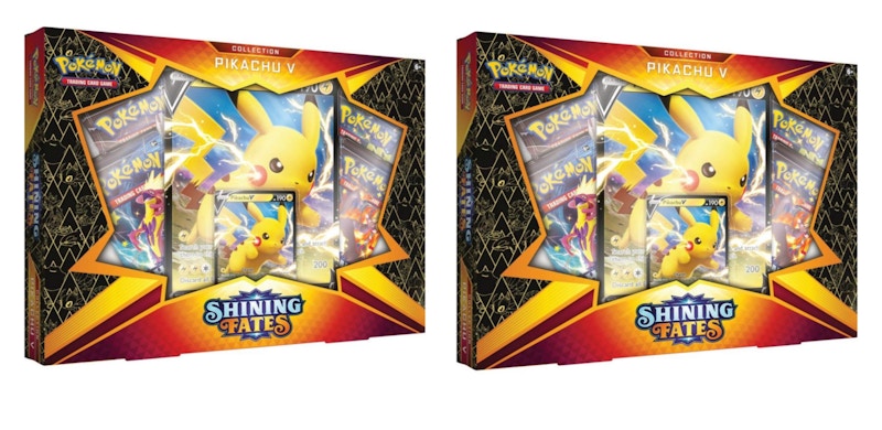 Pok¨¦mon TCG Shining Fates Pikachu V Collection Box 2x Lot