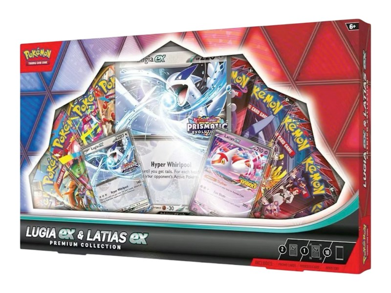 2025 Pok¨¦mon Prismatic Evolution Lugia ex & Latias ex Premium Collection Box