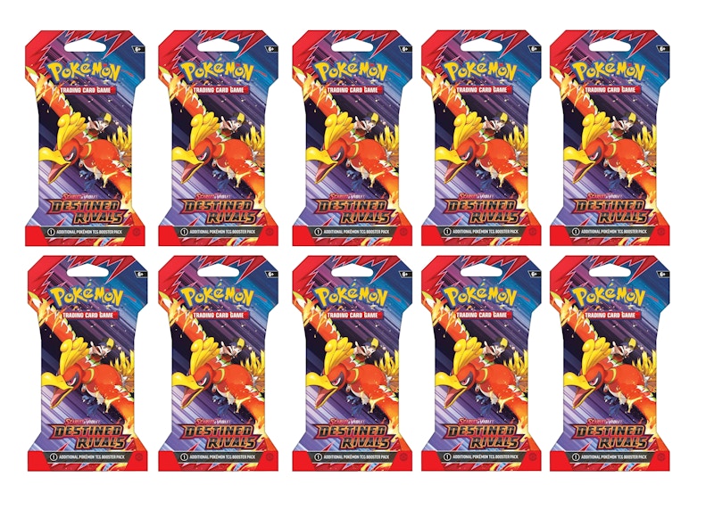 2025 Pok¨¦mon Scarlet & Violet Destined Rivals Booster Pack 10x Lot (Artwork May Vary)