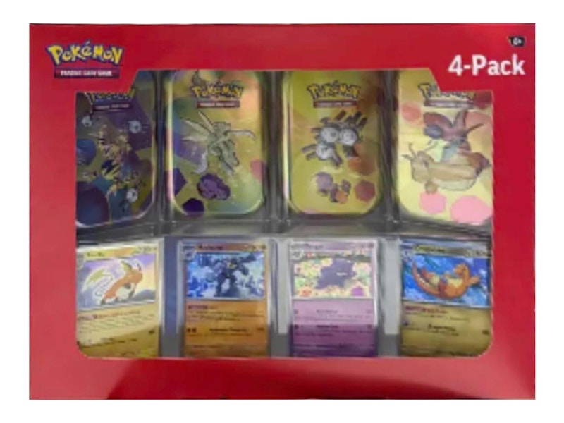 2025 Pok¨¦mon Scarlet and Violet 151 151 Mini Tin 4-Pack (Sam's Club Exclusive, Tin Art May Vary)