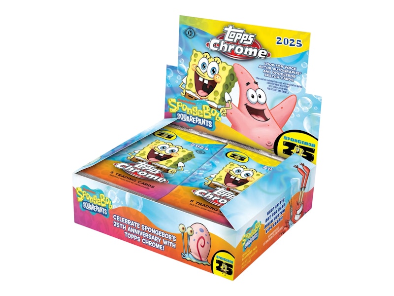 2025 Topps Chrome SpongeBob 25th Anniversary Hobby Box