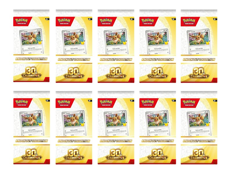 2026 Pok¨¦mon Mega Evolution 30th Celebration Knock Out Collection 10x Lot