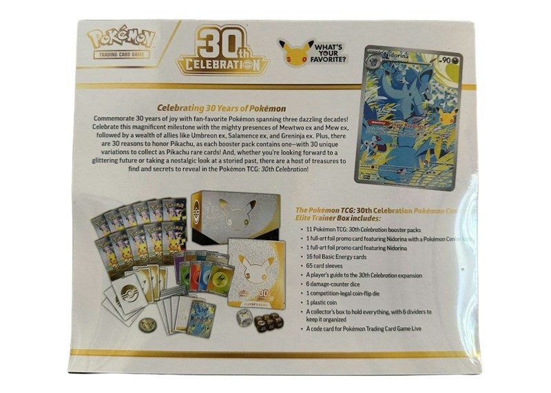 2026 Pok¨¦mon Mega Evolution 30th Celebration Pokemon Center Elite Trainer Box