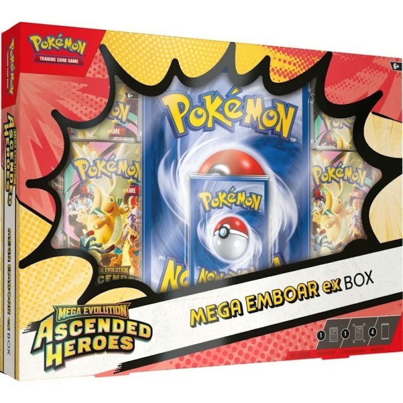 2026 Pokemon Mega Evolution Ascended Heroes Mega Emboar ex Box