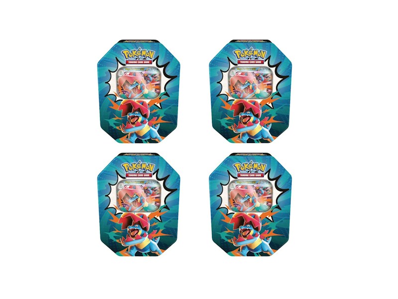 2026 Pok¨¦mon Mega Evolution Ascended Heroes Mega Feraligatr ex Tin 4x Lot