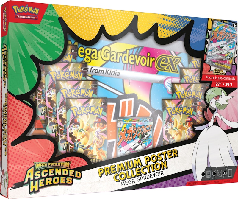 2026 Pok¨¦mon Mega Evolution Ascended Heroes Mega Gardevoir Premium Poster Collection