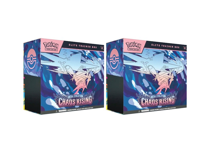 2026 Pok¨¦mon Mega Evolution Chaos Rising Elite Trainer Box 2x Lot