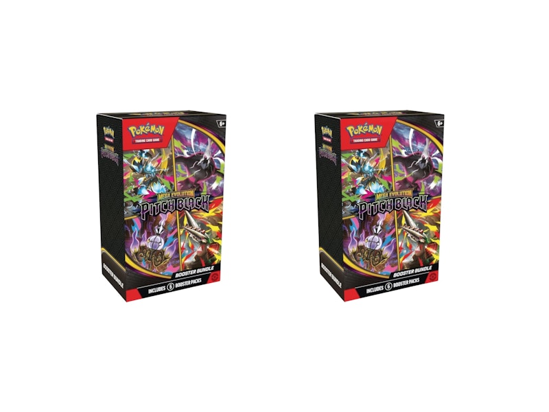 2026 Pok¨¦mon Mega Evolution Pitch Black Booster Bundle 2x Lot