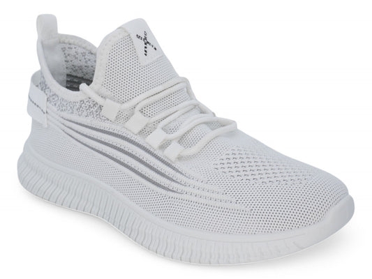 Women`s White Peppered Athletic Sneaker