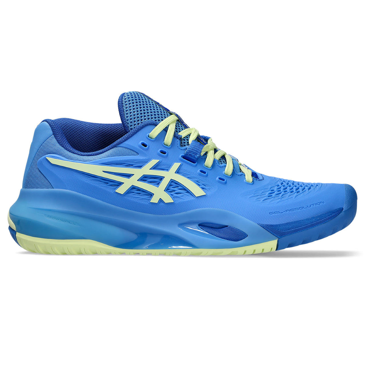 Asics womens shoes  neutral running shoes mens  sneakers Gel-Resolution ¨C Bright Blue/Pale Yellow Tennis Sneaker