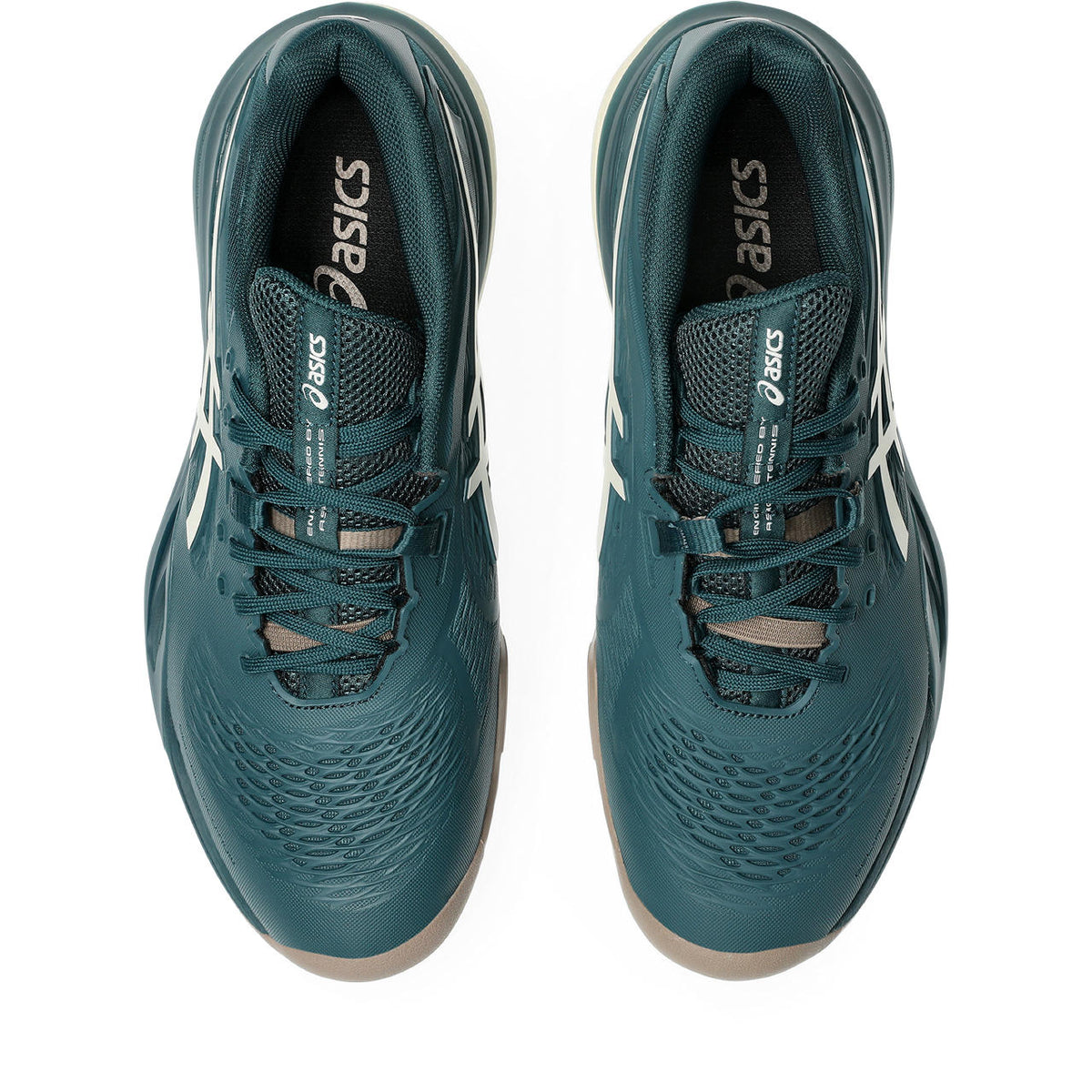 Asics womens shoes  neutral running shoes mens  sneakers Gel-Resolution ¨C Teal/Off-White Tennis Sneaker