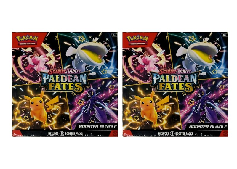 Pok¨¦mon Scarlet & Violet Paldean Fates Booster Bundle 2x Lot