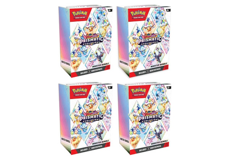 Pok¨¦mon Scarlet & Violet Prismatic Evolutions Booster Bundle 4x Lot