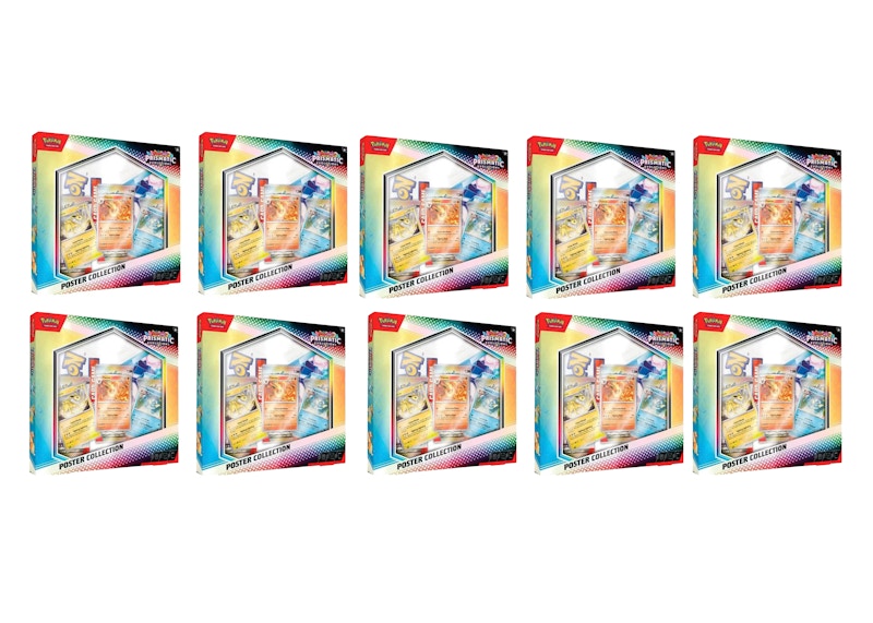 Pok¨¦mon Scarlet & Violet Prismatic Evolutions Poster Collection 10x Lot