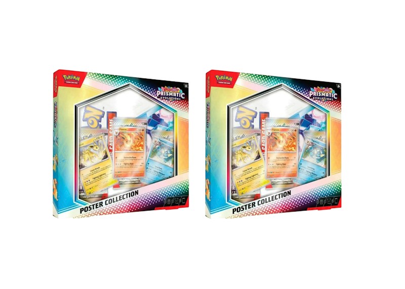 Pok¨¦mon Scarlet & Violet Prismatic Evolutions Poster Collection 2x Lot