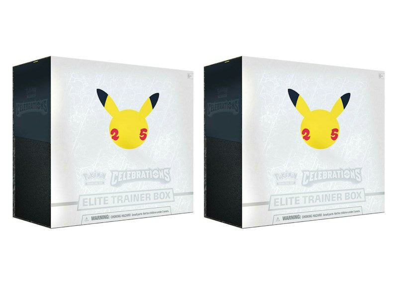 Pok¨¦mon TCG 25th Anniversary Celebrations Elite Trainer Box 2x Lot