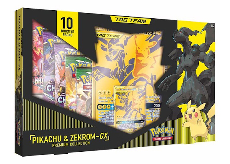 Pok¨¦mon TCG Tag Team GX Premium Collection Pikachu & Zekrom Box