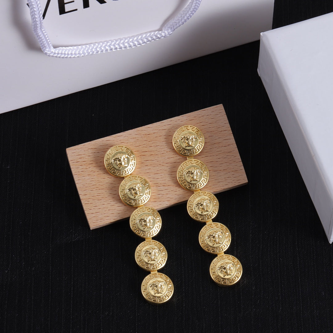 Long 18K Gold Earrings