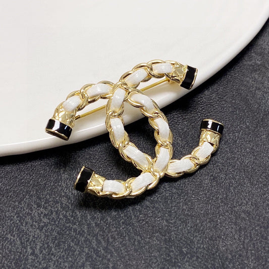 Chanel Pearl 18K Gold Brooch