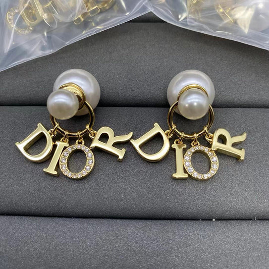 Dior Tribales Pearl 18K Gold Earrings