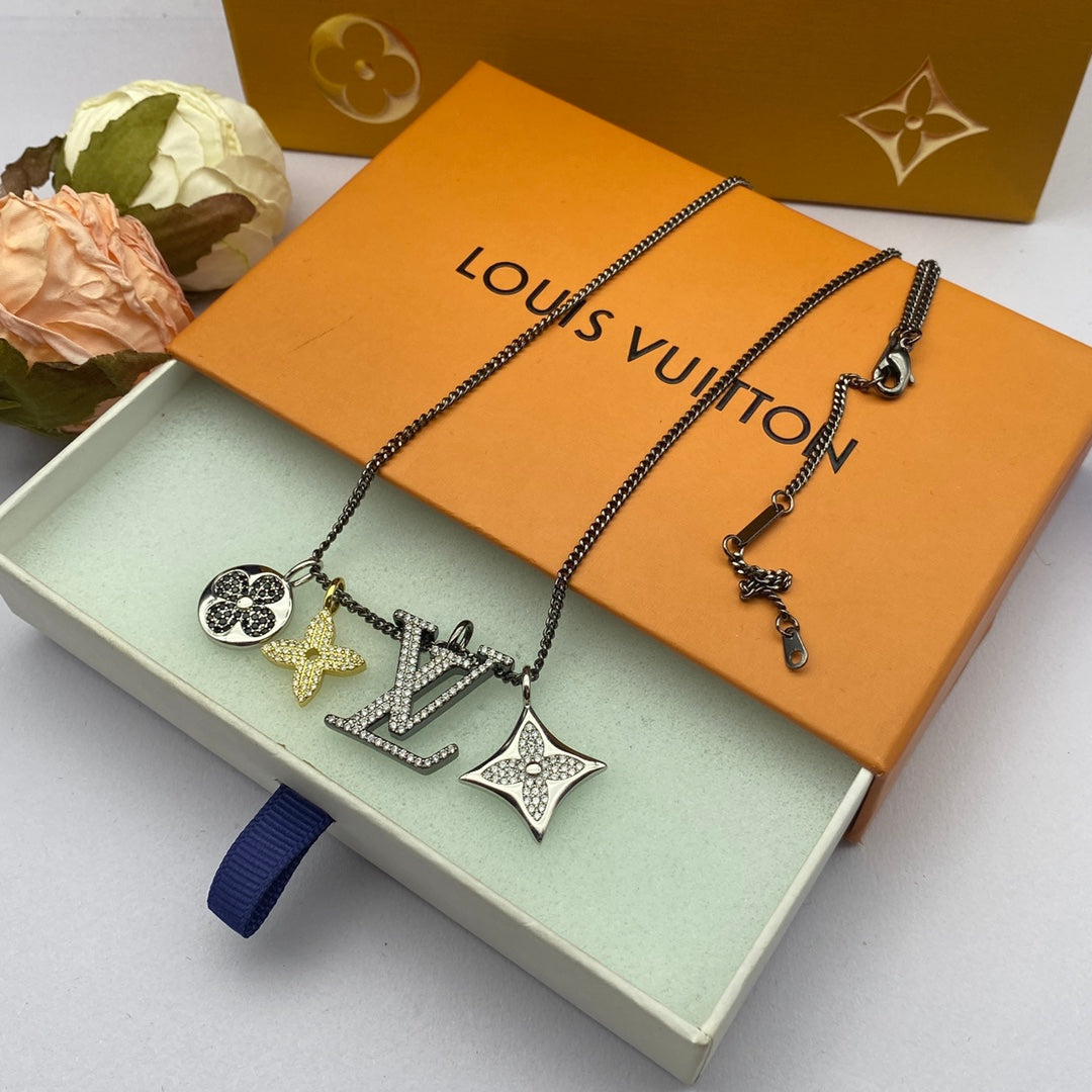 Louis Vuitton Turquoise 18K Gold Necklace