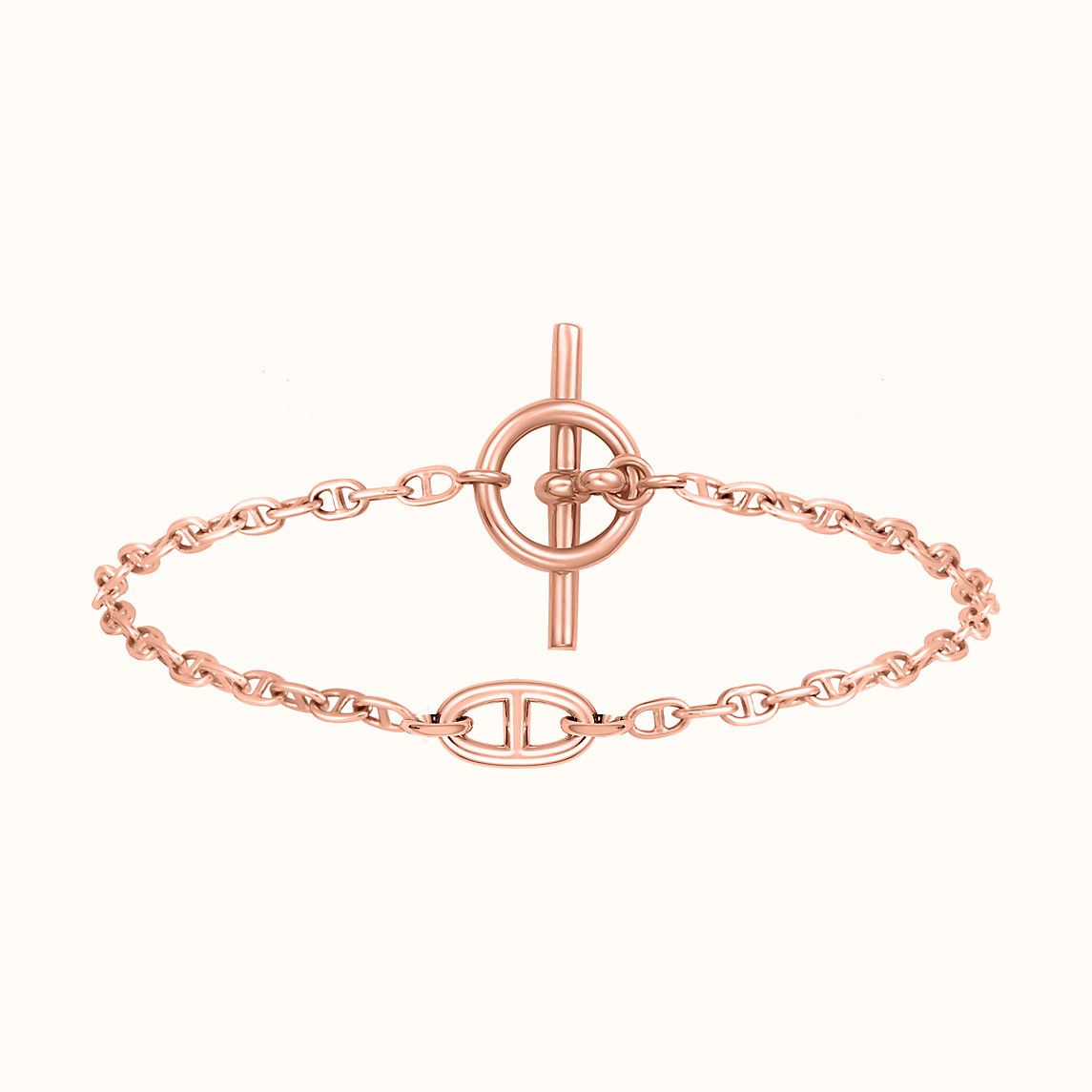 Hermes New Farandole 18K Gold Bracelet