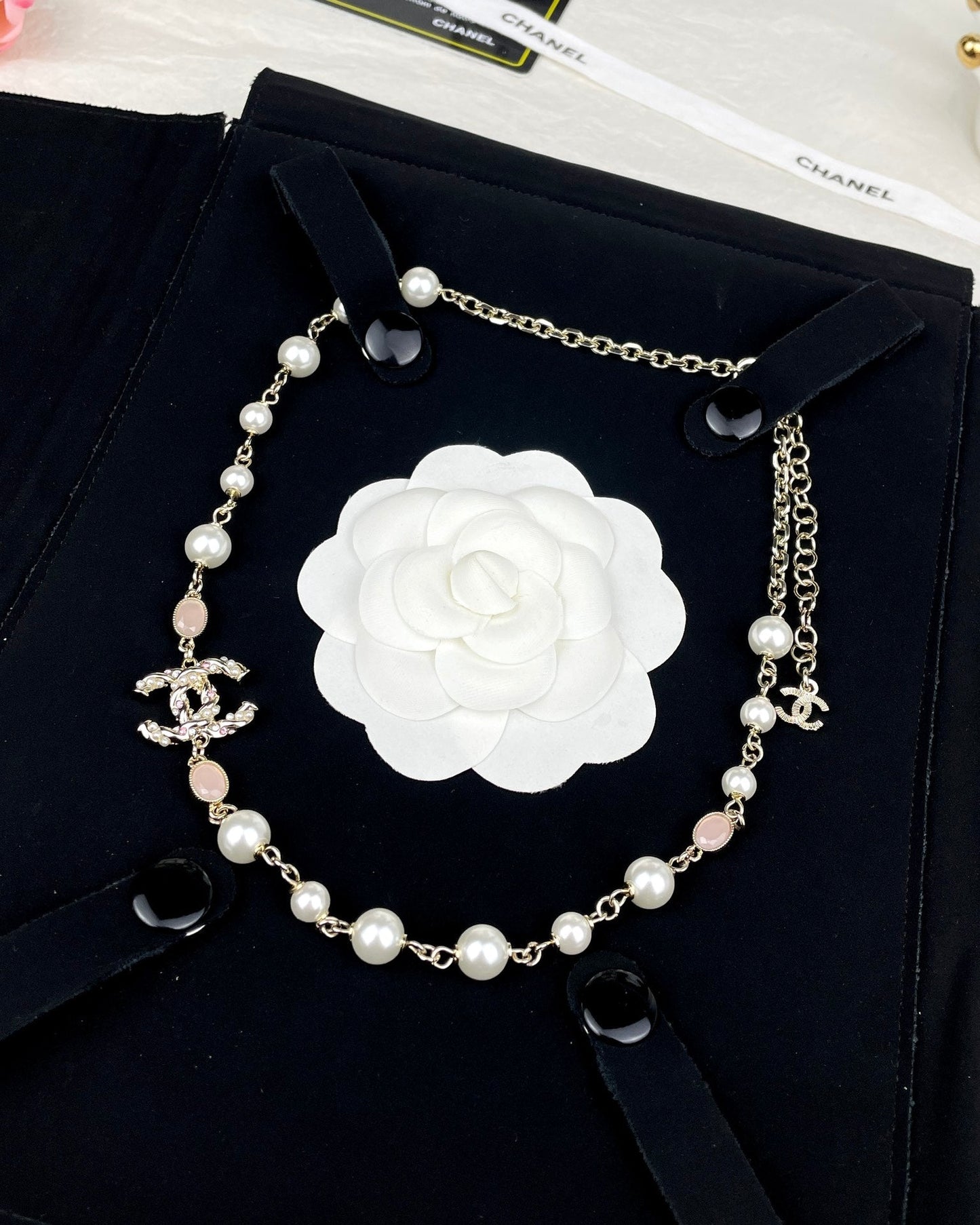Chanel Pearls 18K Gold Necklace