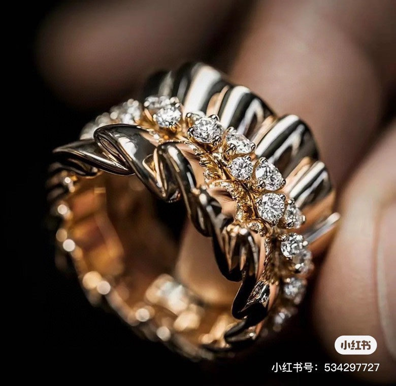 Dior Archi Bar en Corolle Bague 18K Gold Ring