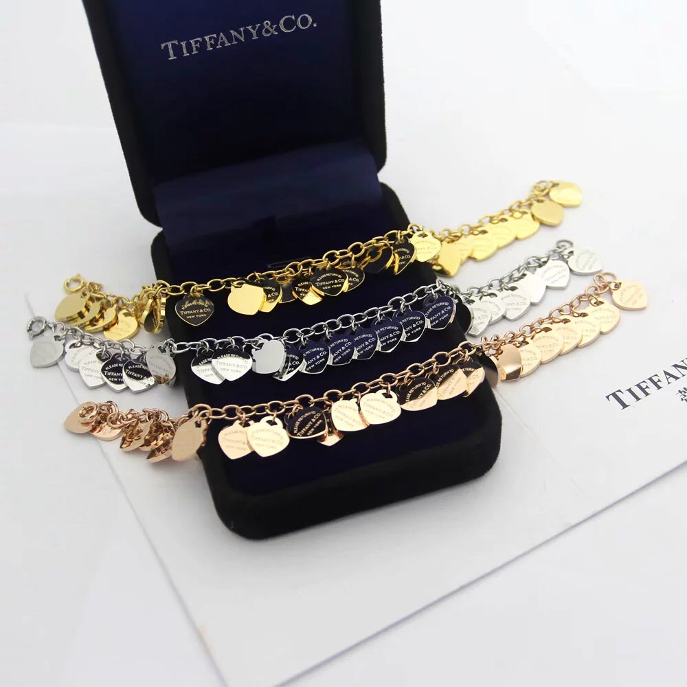 Tiffany Heart Tag 18K Gold Bracelet