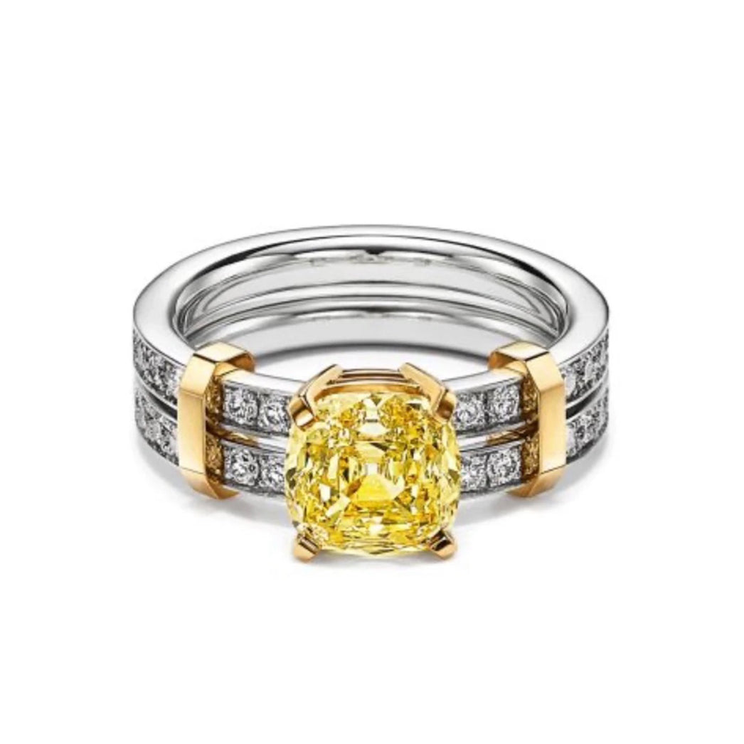 Tiffany Schlumberger Stone 18K Gold Ring